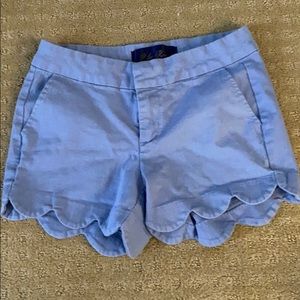 Light blue jean shorts